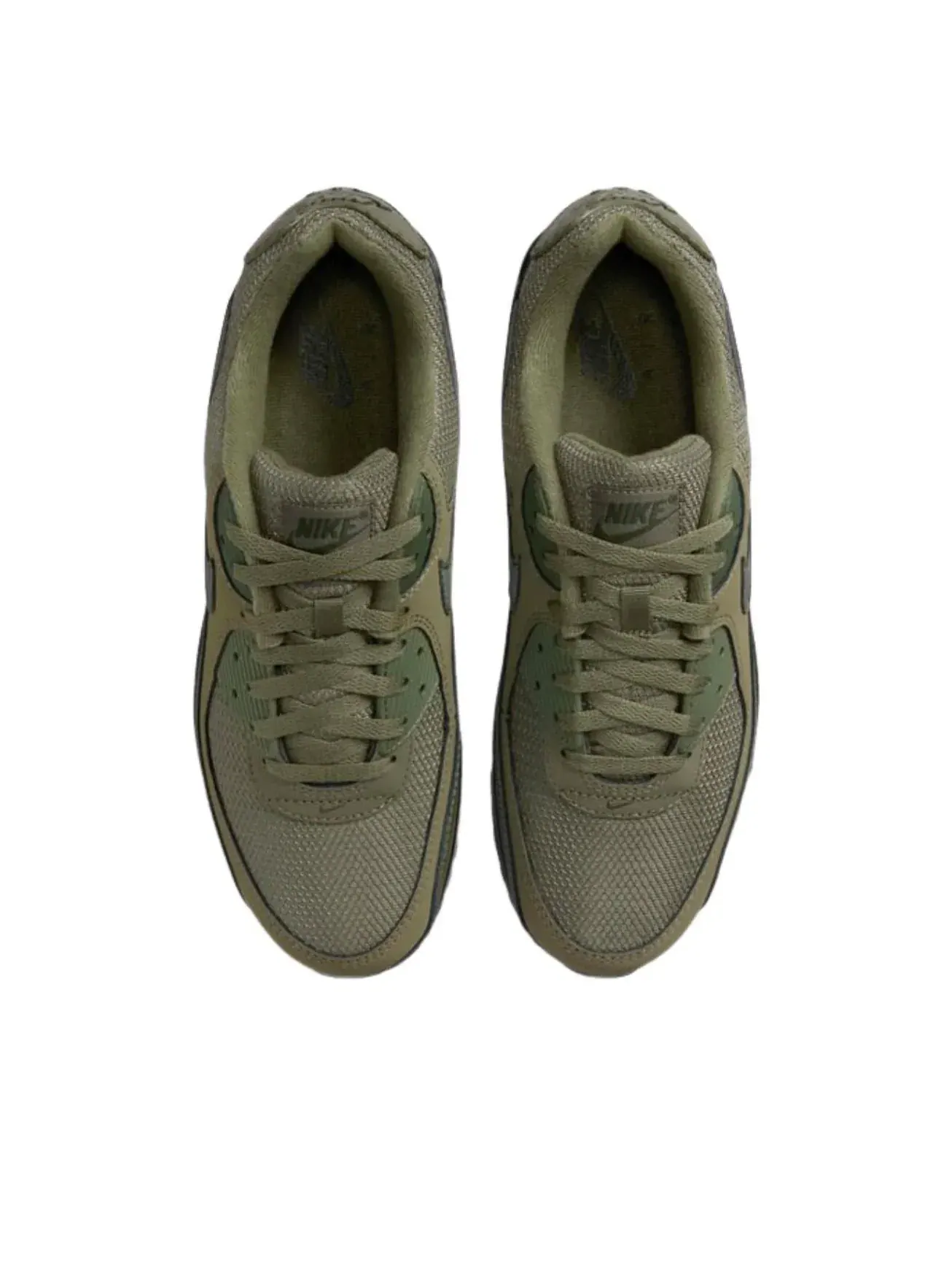 Кроссовки Nike Air Max 90 'Reflective Swoosh Medium Olive' — изображение 3 из 5, оливковый зеленый