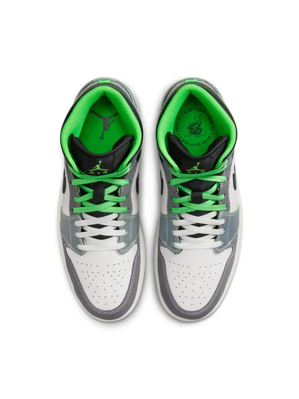 Кроссовки 1 mid 'casa 93' Air Jordan — изображение 4 из 4, серый/серый//черный