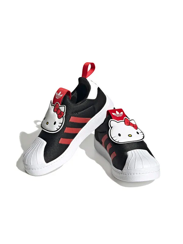 Кроссовки оригинальные superstar 360 x hello kitty Adidas — изображение 2 из 4, красный/белый/черный