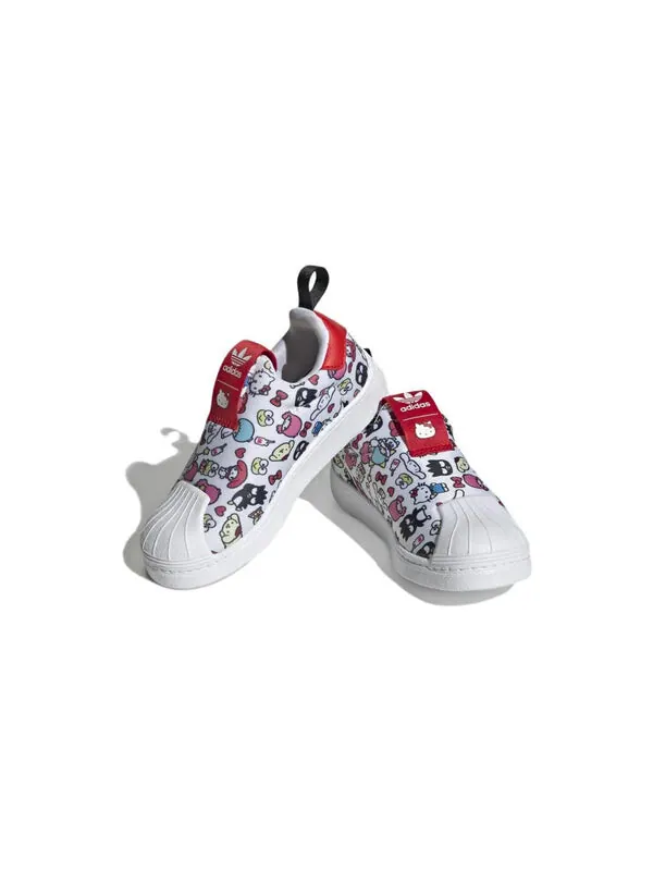 Кроссовки hello kitty x superstar 360 Adidas — изображение 3 из 4, белый/красный/черный