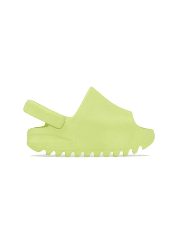 Тапочки yeezy slide infants 'glow green' 2022 Adidas — изображение 2 из 4, зеленый