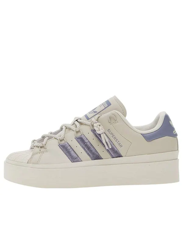 Кроссовки оригиналы суперзвезда бонега Adidas — изображение 1 из 4, белый/фиолетовый