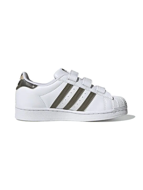 Кроссовки суперзвезда Adidas — изображение 2 из 4, белый/зеленый