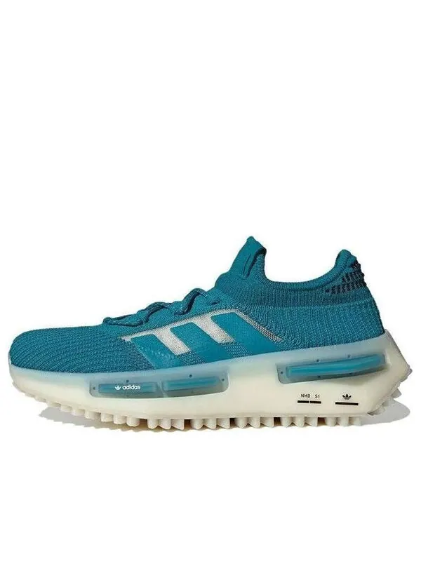 Кроссовки originals nmd_s1 'active teal' Adidas — изображение 1 из 4, черный-белый