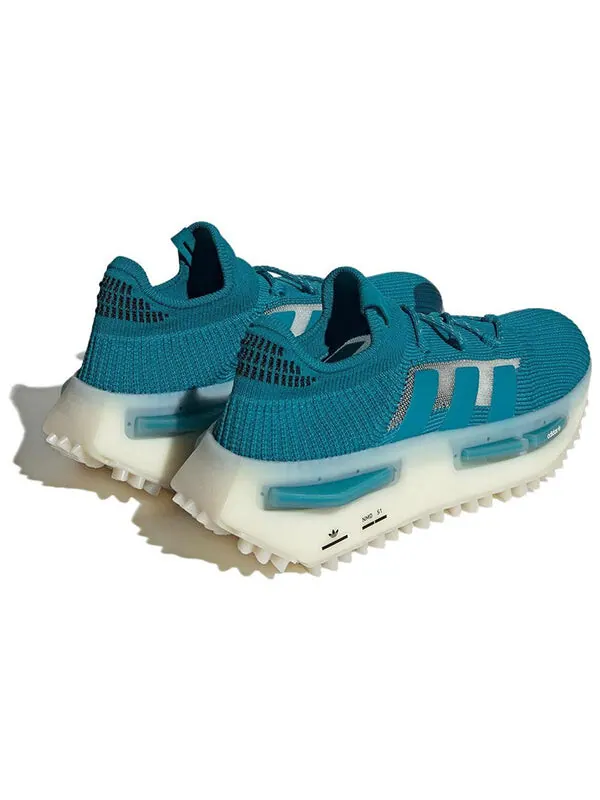 Кроссовки originals nmd_s1 'active teal' Adidas — изображение 4 из 4, черный-белый