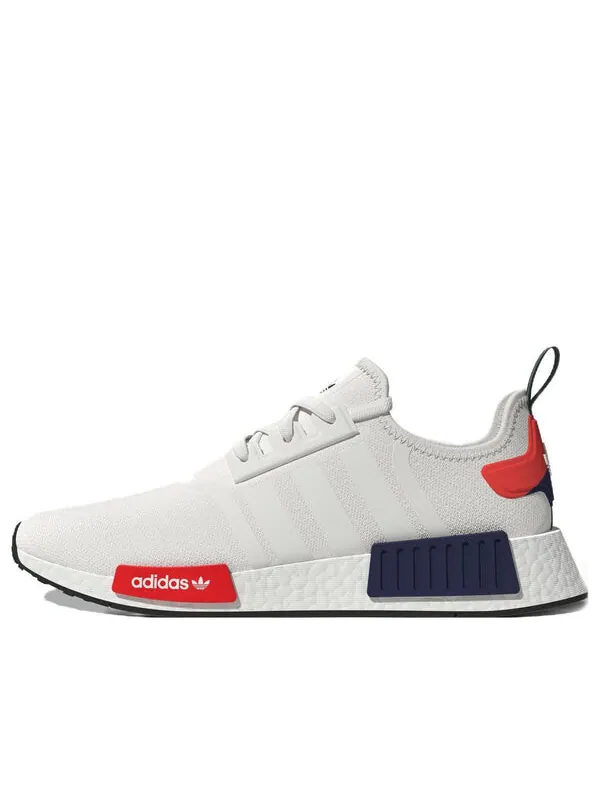 Кроссовки nmd_r1 Adidas — изображение 1 из 4, белый/белый/красный