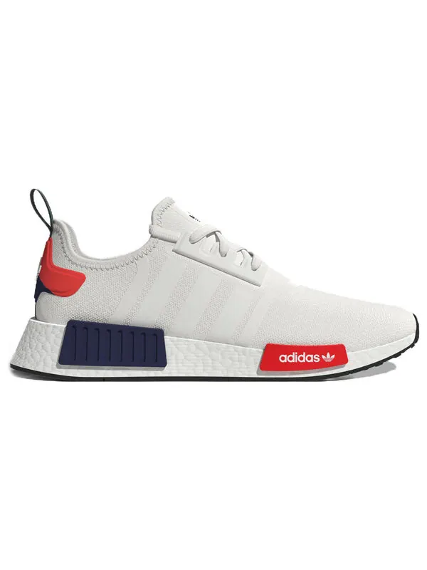 Кроссовки nmd_r1 Adidas — изображение 2 из 4, белый/белый/красный