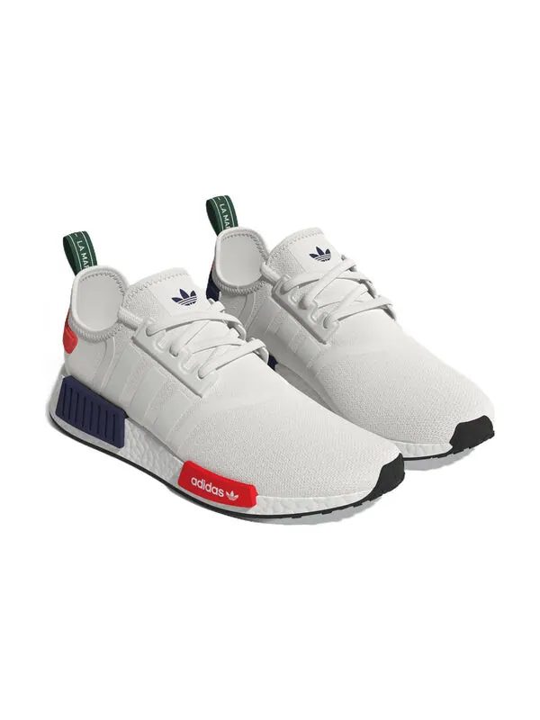 Кроссовки nmd_r1 Adidas — изображение 3 из 4, белый/белый/красный