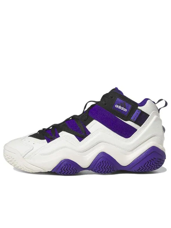 Кроссовки топ 10 2000 Adidas — изображение 1 из 4, белый/черный/фиолетовый