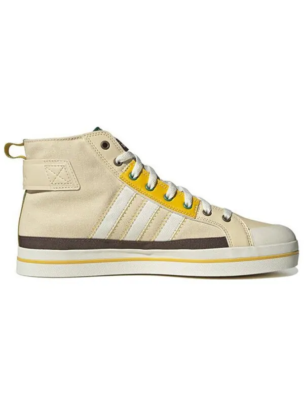 Кроссовки neo city canvas hi Adidas — изображение 2 из 4, белый/желтый
