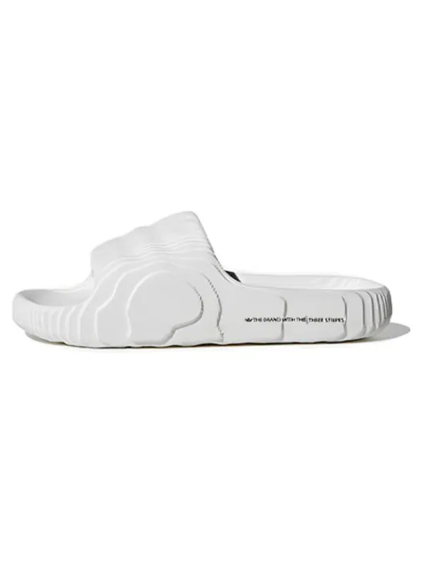 Тапочки adilette 22 slides 'crystal white' Adidas — изображение 2 из 4, белый
