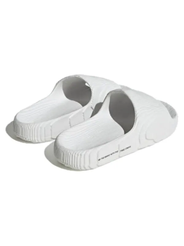 Тапочки adilette 22 slides 'crystal white' Adidas — изображение 3 из 4, белый