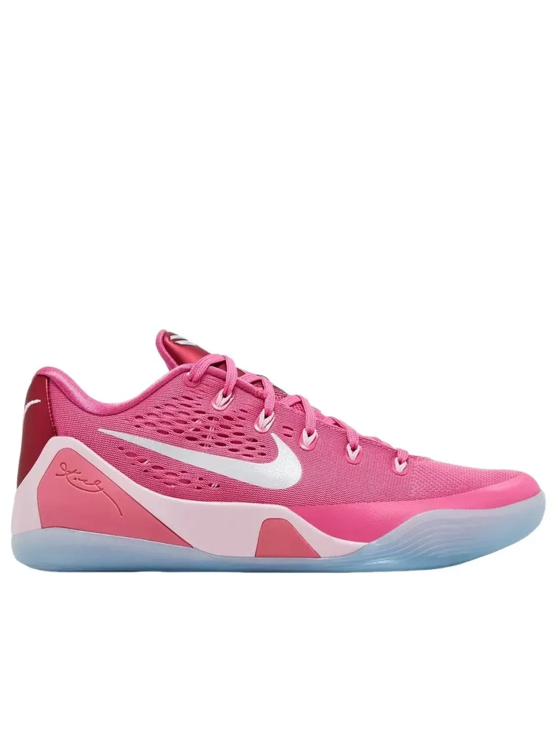 Кроссовки Nike Kobe 9 EM Low Protro 'Kay Yow Think Pink' — изображение 2 из 5, розовый