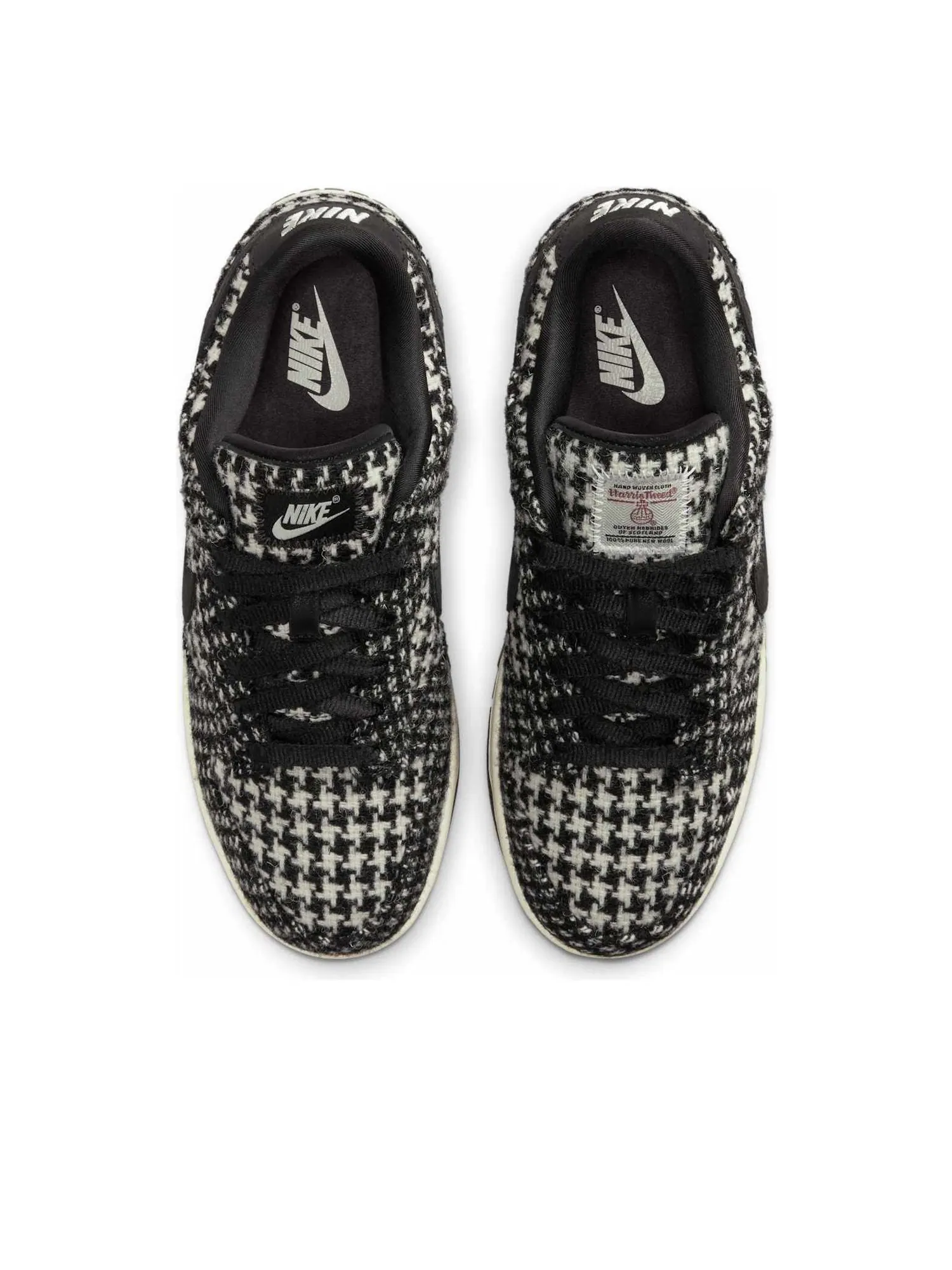 Кроссовки (WMNS) Nike x Harris Tweed Dunk Low 'White Black' — изображение 2 из 6, черный