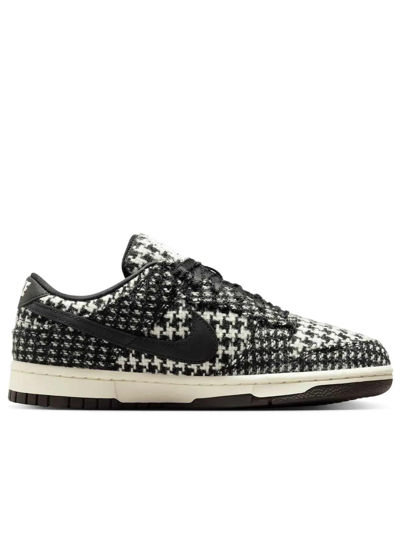 Кроссовки (WMNS) Nike x Harris Tweed Dunk Low 'White Black' — изображение 6 из 6, черный