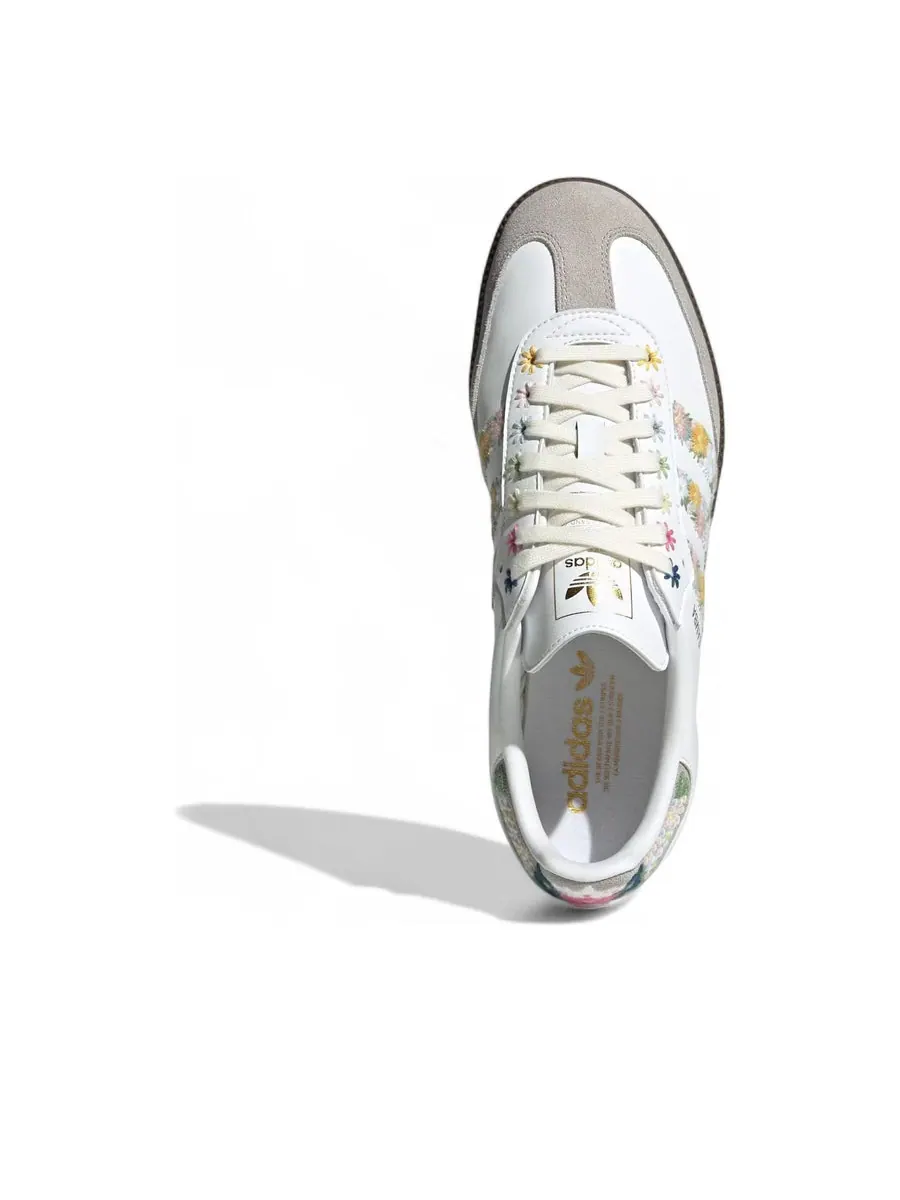 Кроссовки adidas Samba OG Satin 'Floral Cloud White Clear Granite' — изображение 5 из 6, белый