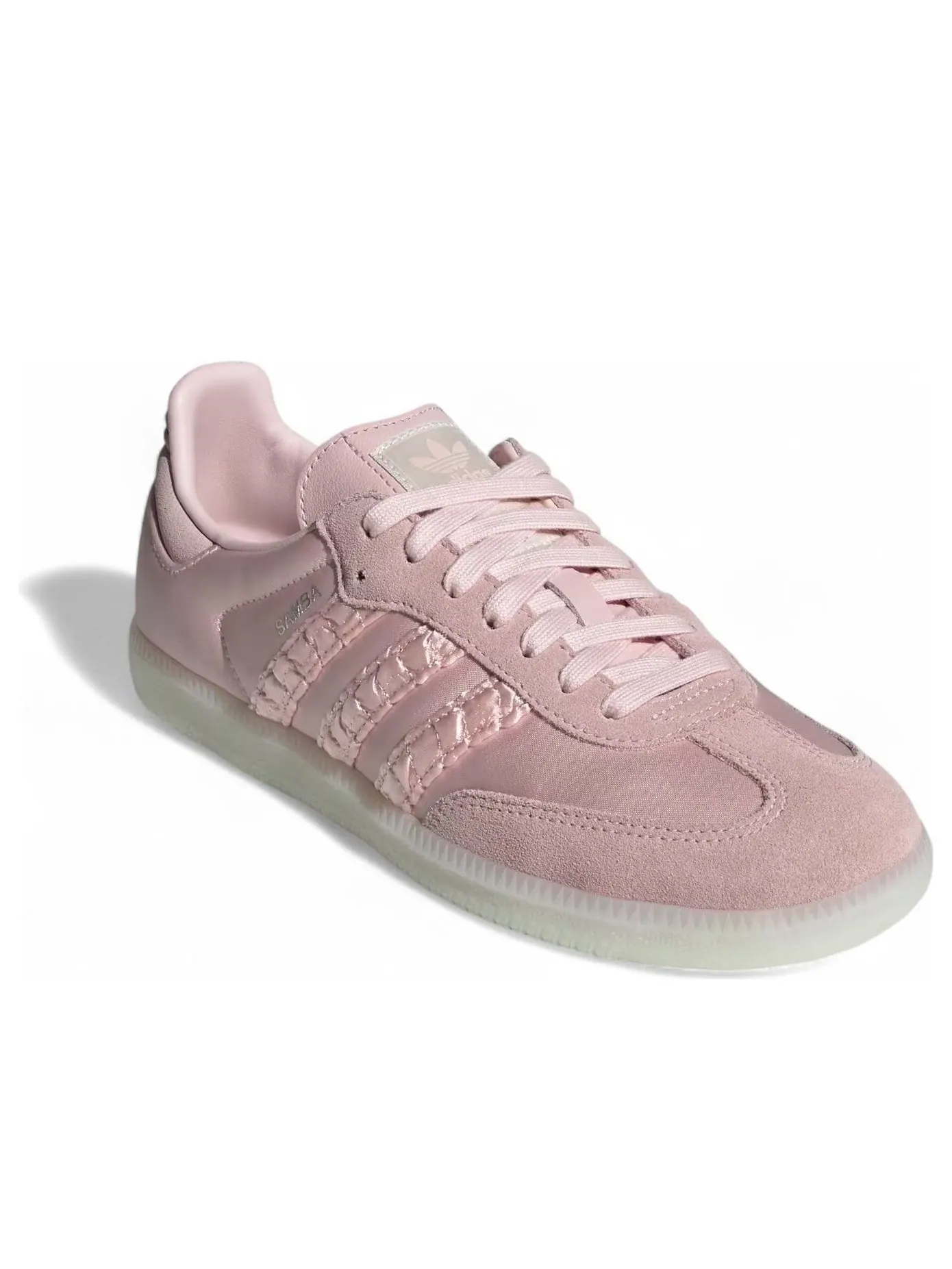 Кроссовки (WMNS) adidas Samba OG Satin 'Sandy Pink' — изображение 3 из 6, розовый