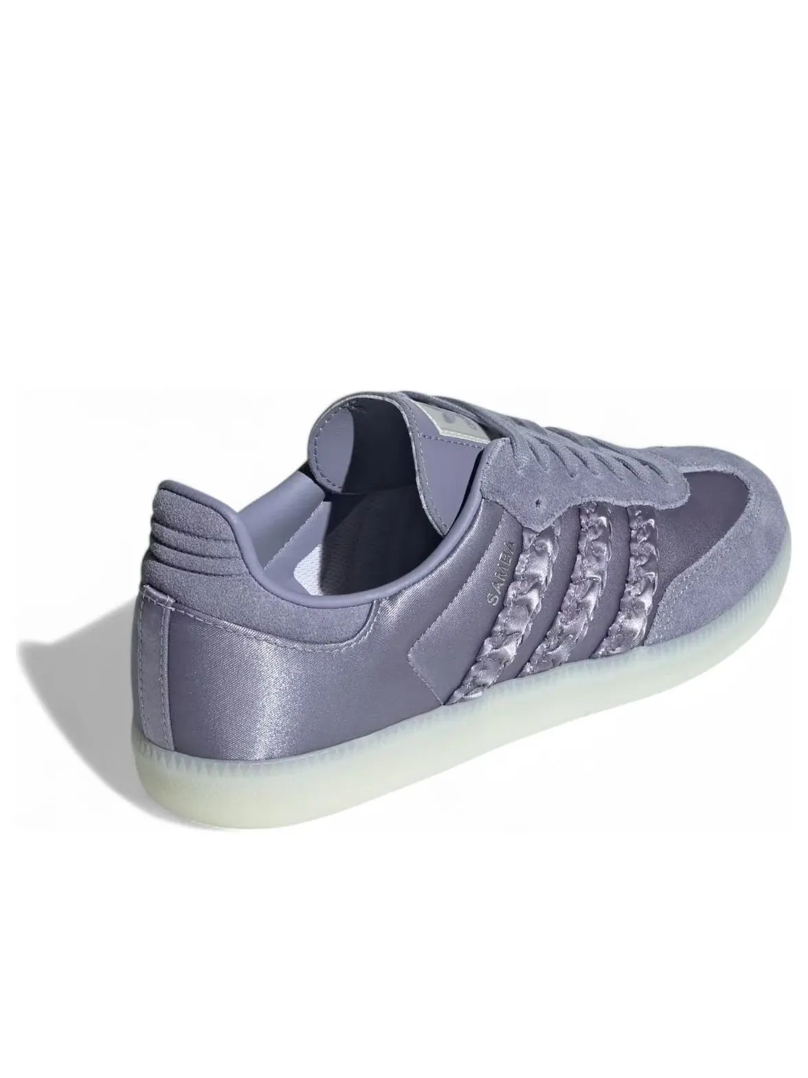Кроссовки (WMNS) adidas Samba OG Satin 'Silver Violet' — изображение 4 из 6, фиолетовый