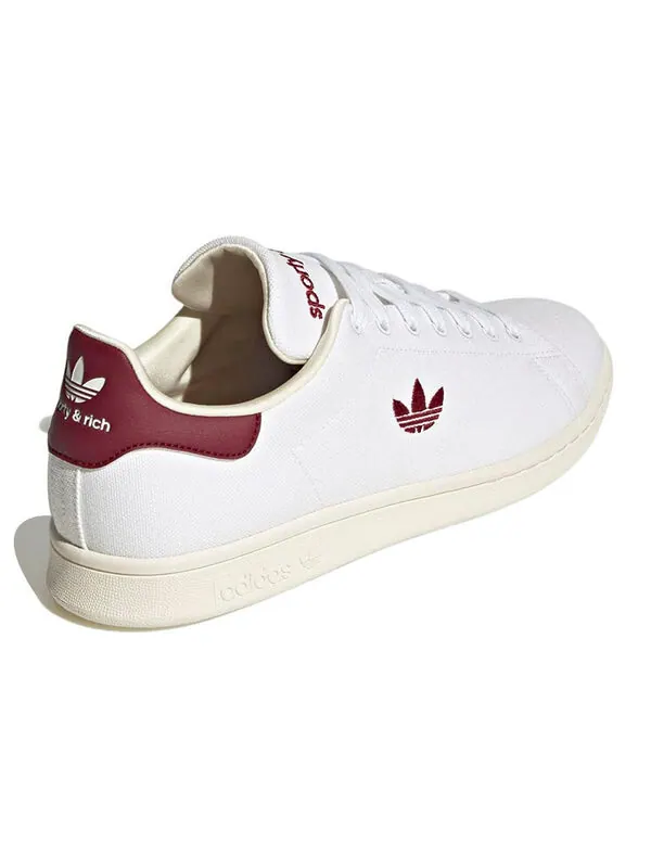 Кроссовки x sporty & rich stan smith Adidas — изображение 4 из 4, белый/бордовый/белый