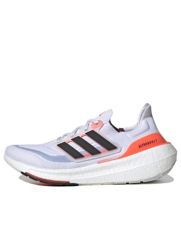 Кроссовки ultra boost light солнечные красные Adidas — изображение 1 из 4, белый/черный/оранжевый