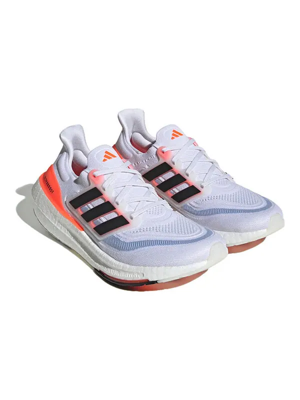Кроссовки ultra boost light солнечные красные Adidas — изображение 3 из 4, белый/черный/оранжевый