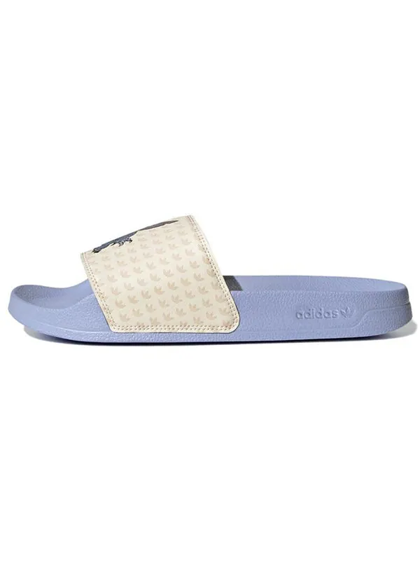 Тапочки disney x originals adilette lite 'blue cream' Adidas — изображение 2 из 4, синий/кремовый