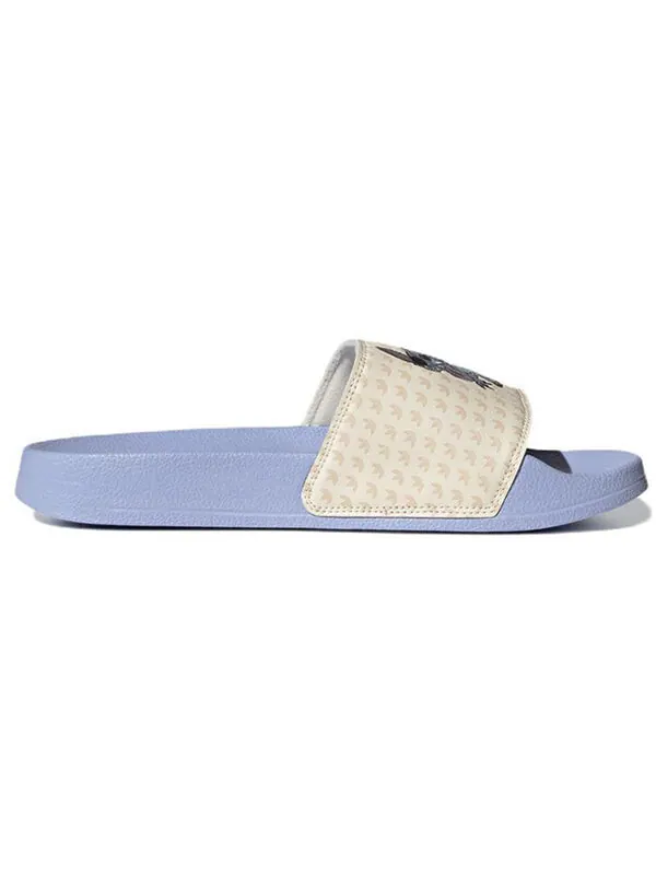 Тапочки disney x originals adilette lite 'blue cream' Adidas — изображение 3 из 4, синий/кремовый