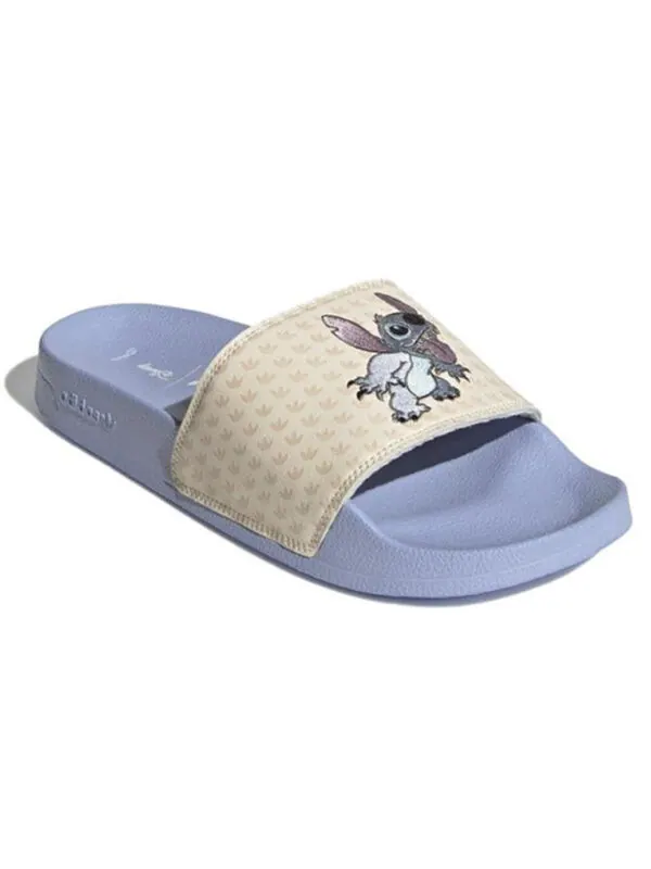 Тапочки disney x originals adilette lite 'blue cream' Adidas — изображение 4 из 4, синий/кремовый