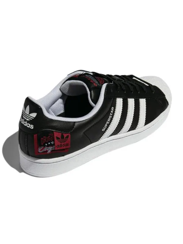 Кроссовки оригиналы суперзвезда Adidas — изображение 4 из 4, черный/белый/красный