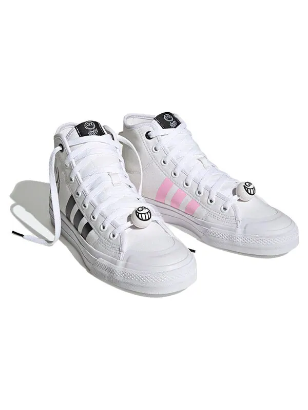 Кроссовки nizza hi Adidas — изображение 3 из 4, белый/черный