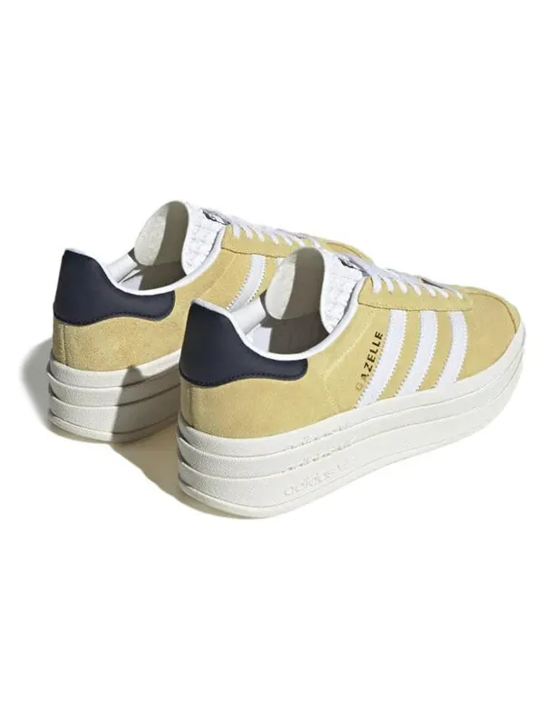 Кроссовки газель смелые Adidas — изображение 4 из 4, желтый/белый