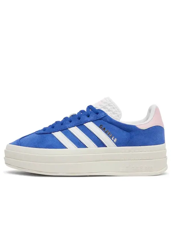 Кроссовки газель смелые Adidas — изображение 1 из 4, розовый/синий/белый