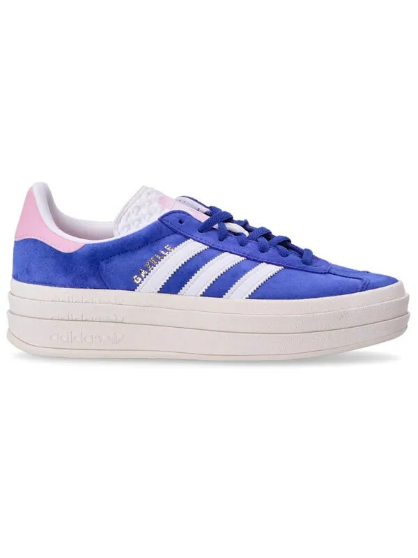 Кроссовки газель смелые Adidas — изображение 2 из 4, розовый/синий/белый