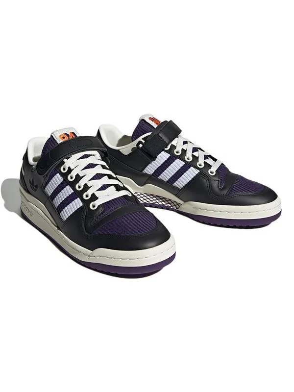Кроссовки оригиналы форум 84 низкие Adidas — изображение 3 из 4, черный/фиолетовый/белый