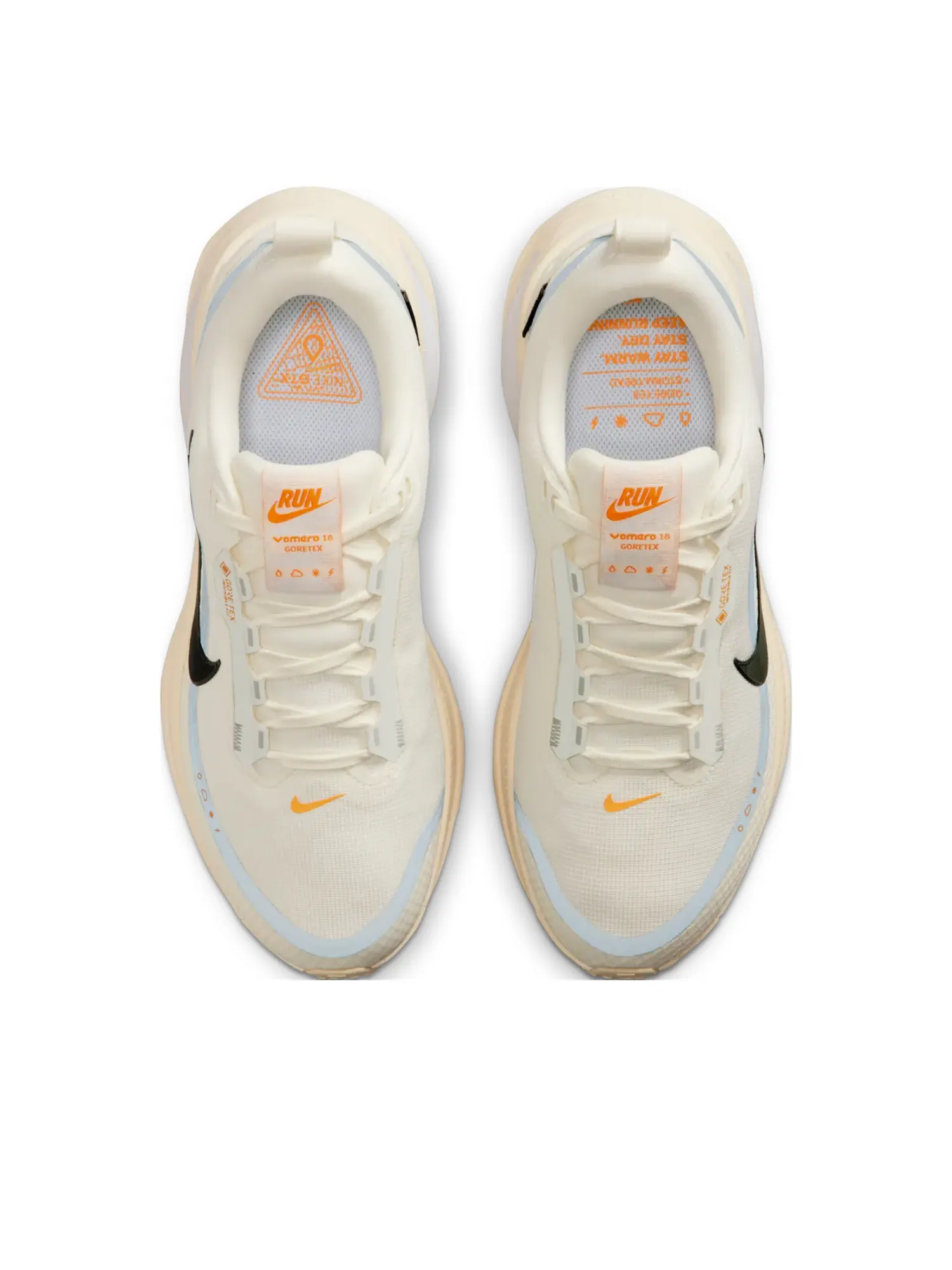Кроссовки (WMNS) Nike Vomero 18 Gore-Tex 'Pale Ivory Football Grey' — изображение 4 из 7, белый