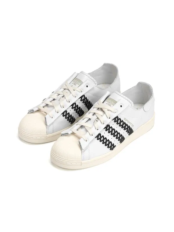 Кроссовки суперзвезда ног индустрии Adidas — изображение 3 из 4, кремовый белый черный