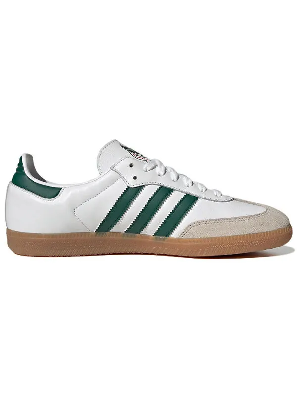 Кроссовки самба команда Adidas — изображение 2 из 4, белый/зеленый