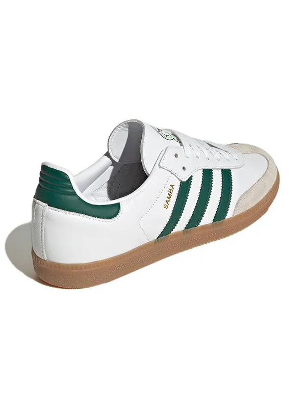 Кроссовки самба команда Adidas — изображение 4 из 4, белый/зеленый