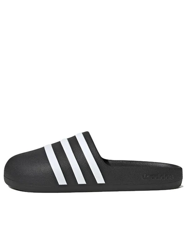 Тапочки adifom adilette slide 'black white' Adidas — изображение 1 из 4, черный/белый