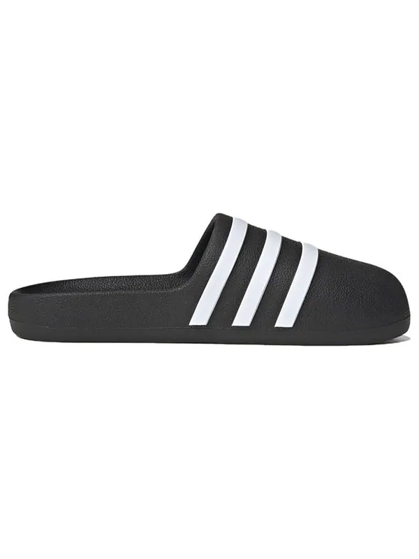 Тапочки adifom adilette slide 'black white' Adidas — изображение 3 из 4, черный/белый