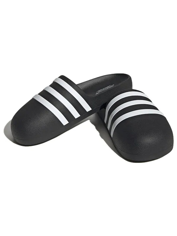 Тапочки adifom adilette slide 'black white' Adidas — изображение 4 из 4, черный/белый