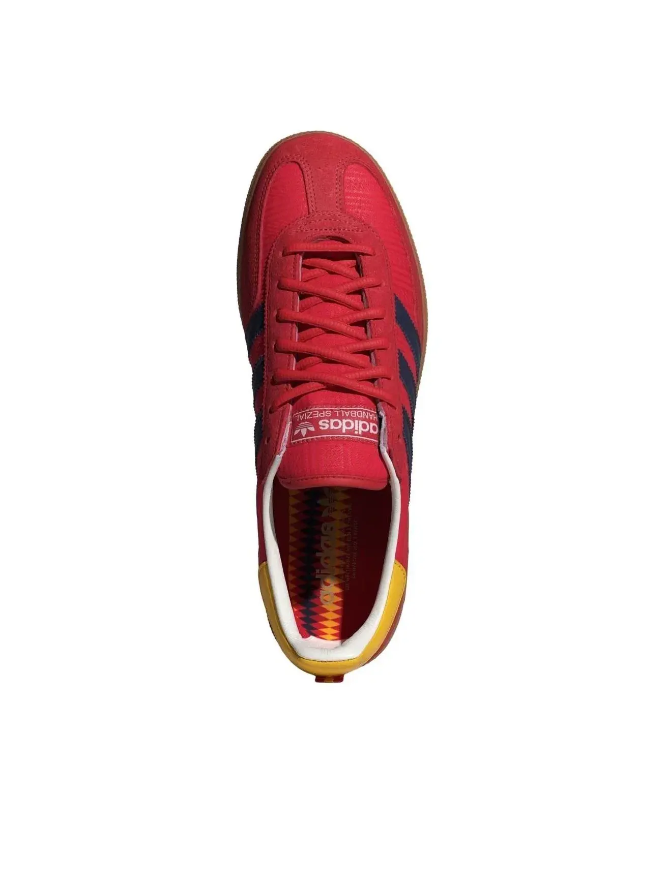 Мужские кроссовки с замшевым верхом Handball Spezial Adidas — изображение 2 из 5, красный