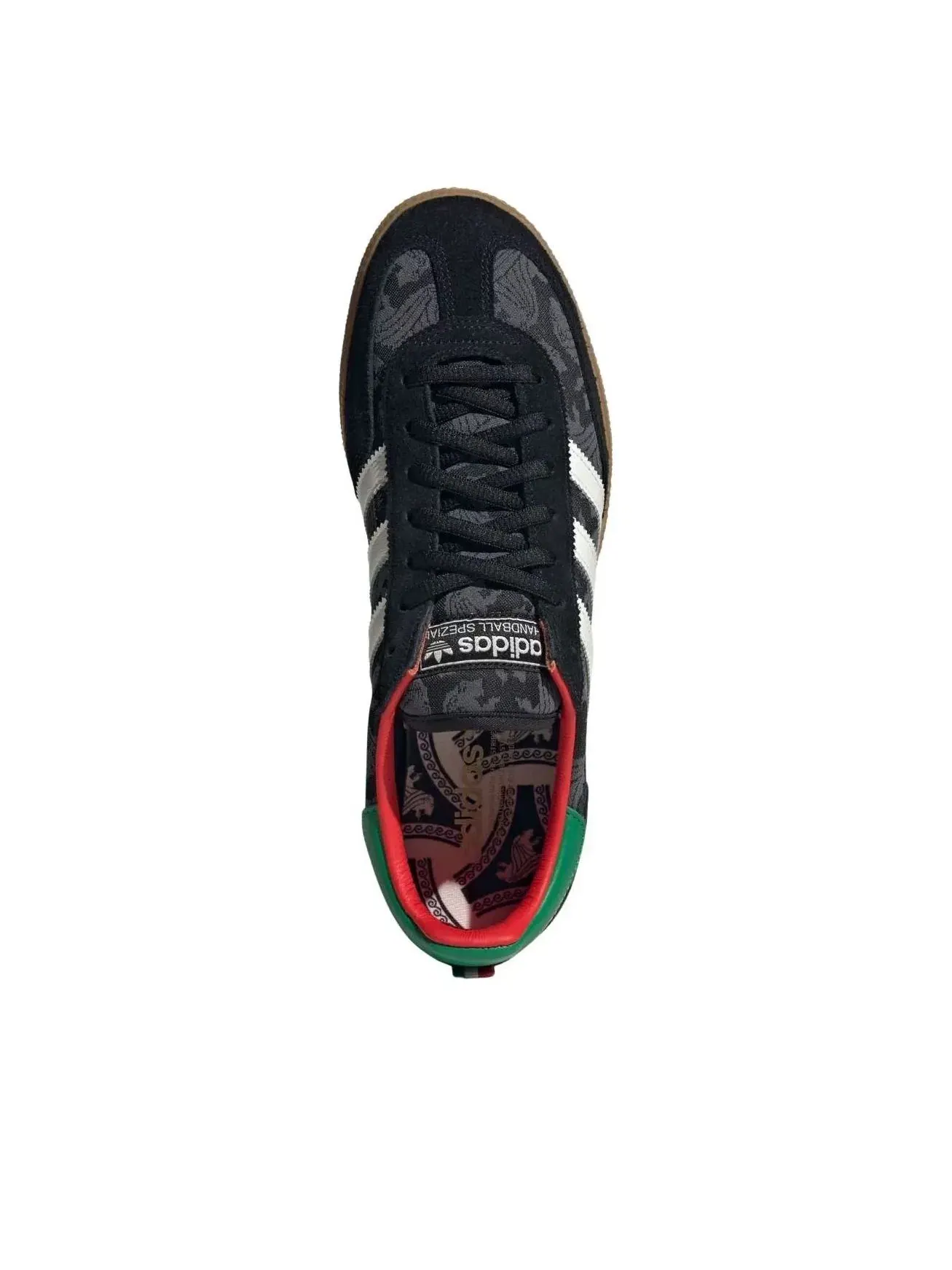 Мужские кроссовки с закрытой шнуровкой Handball Spezial Adidas — изображение 2 из 5, черный