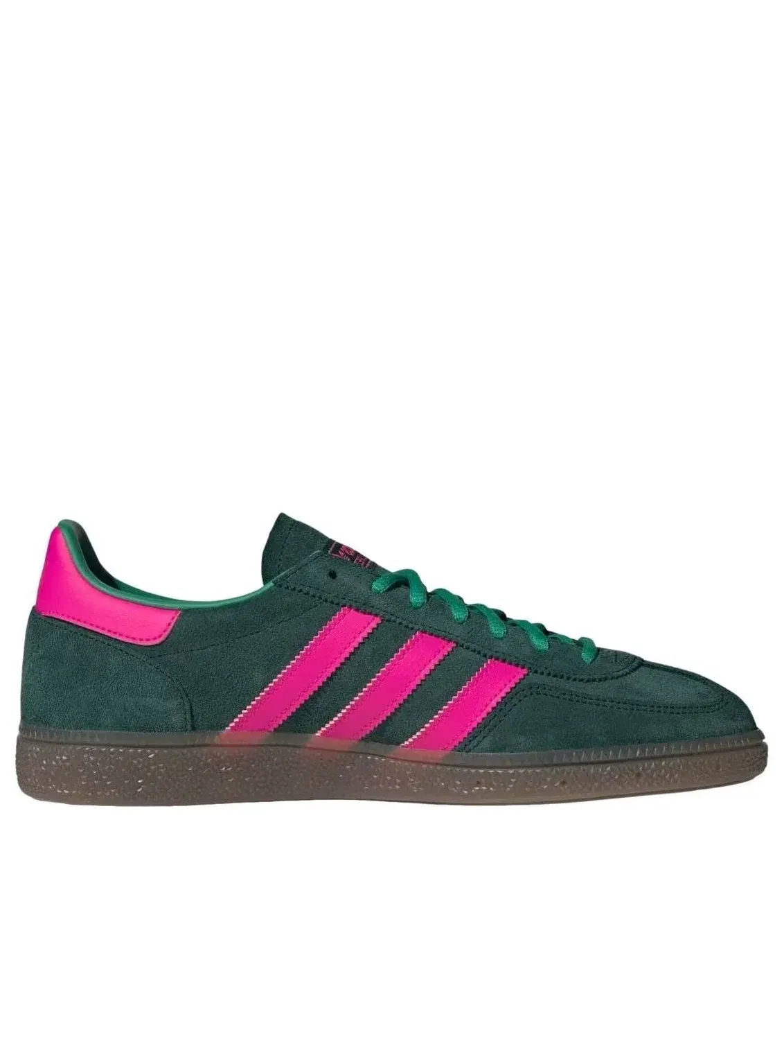 Мужские кроссовки с замшевым верхом Handball Spezial Adidas — изображение 2 из 5, зеленый