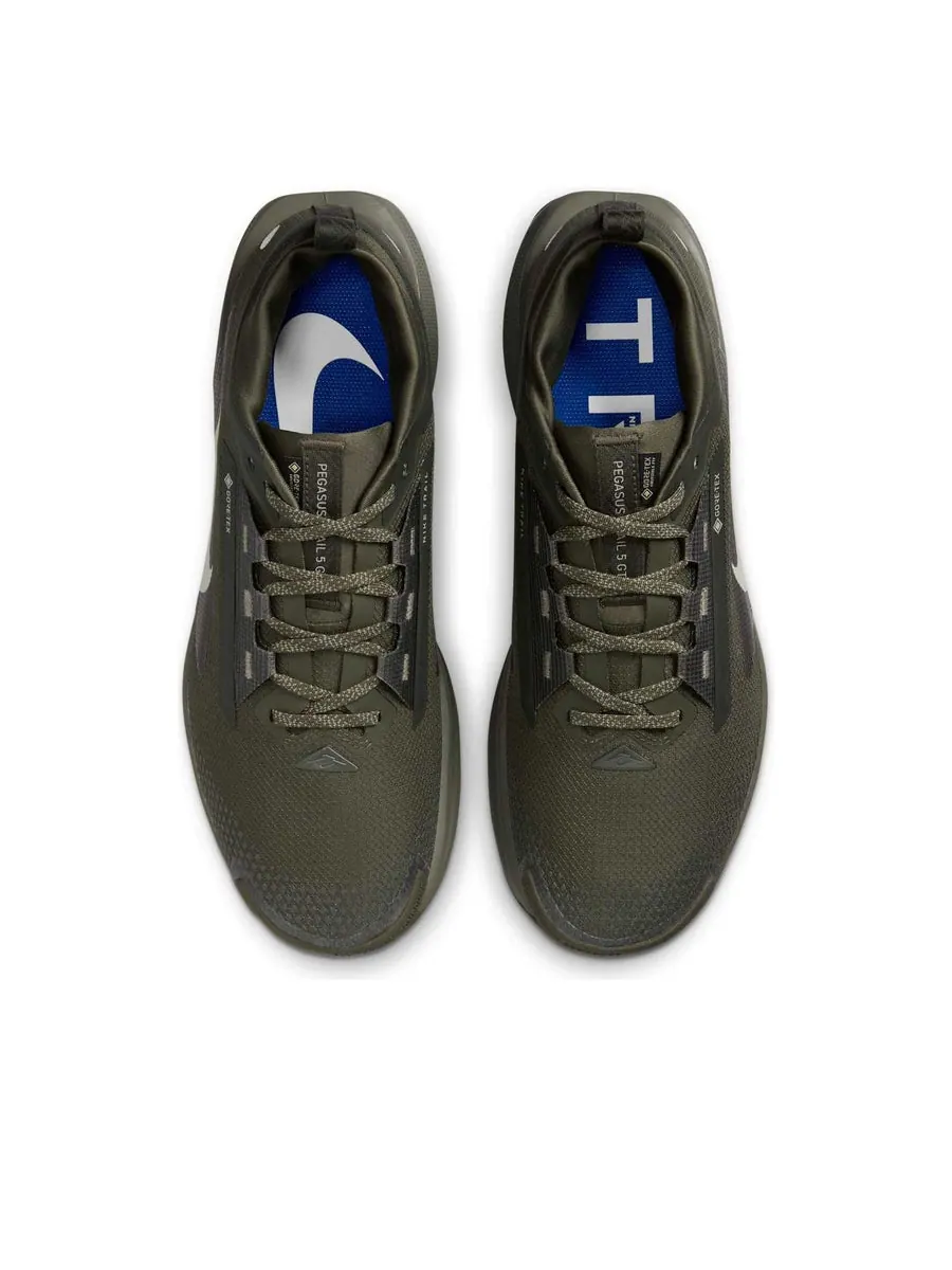 Кроссовки Nike Pegasus Trail 5 Gore-Tex 'Sequoia Cargo Khaki' — изображение 4 из 6, оливковый зеленый