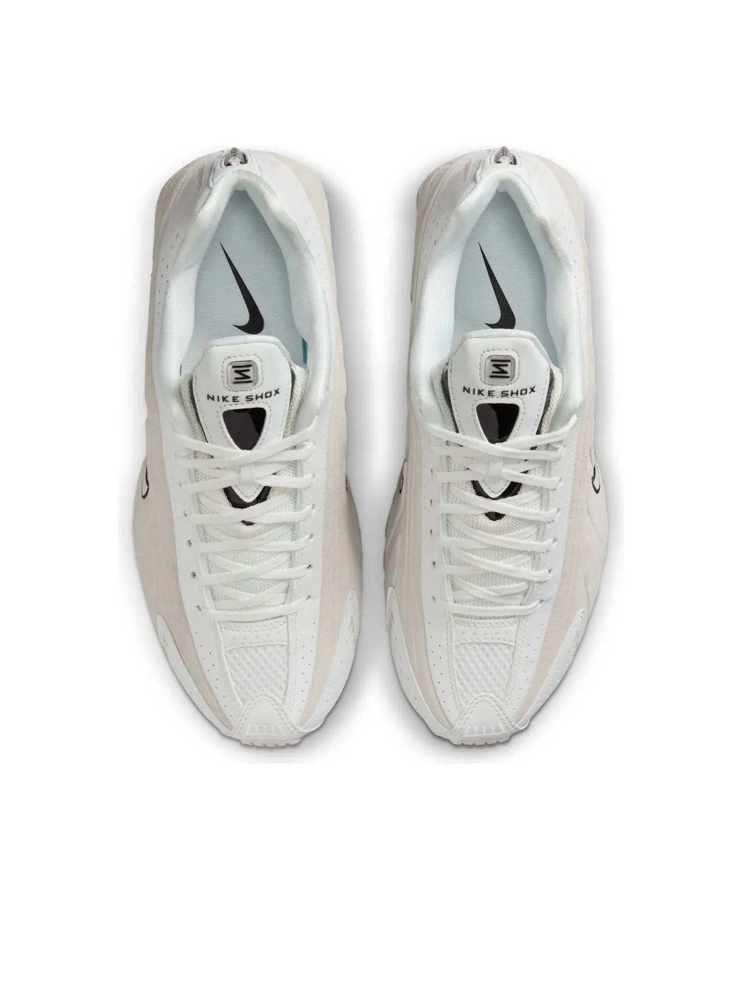 Кроссовки (WMNS) Nike Shox R4 'Summit White Light Orewood Brown' — изображение 2 из 6, белый
