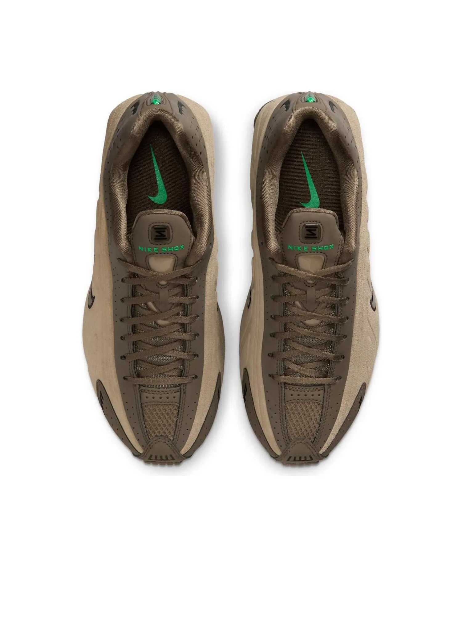 Кроссовки (WMNS) Nike Shox R4 'Olive Khaki' — изображение 2 из 6, коричневый