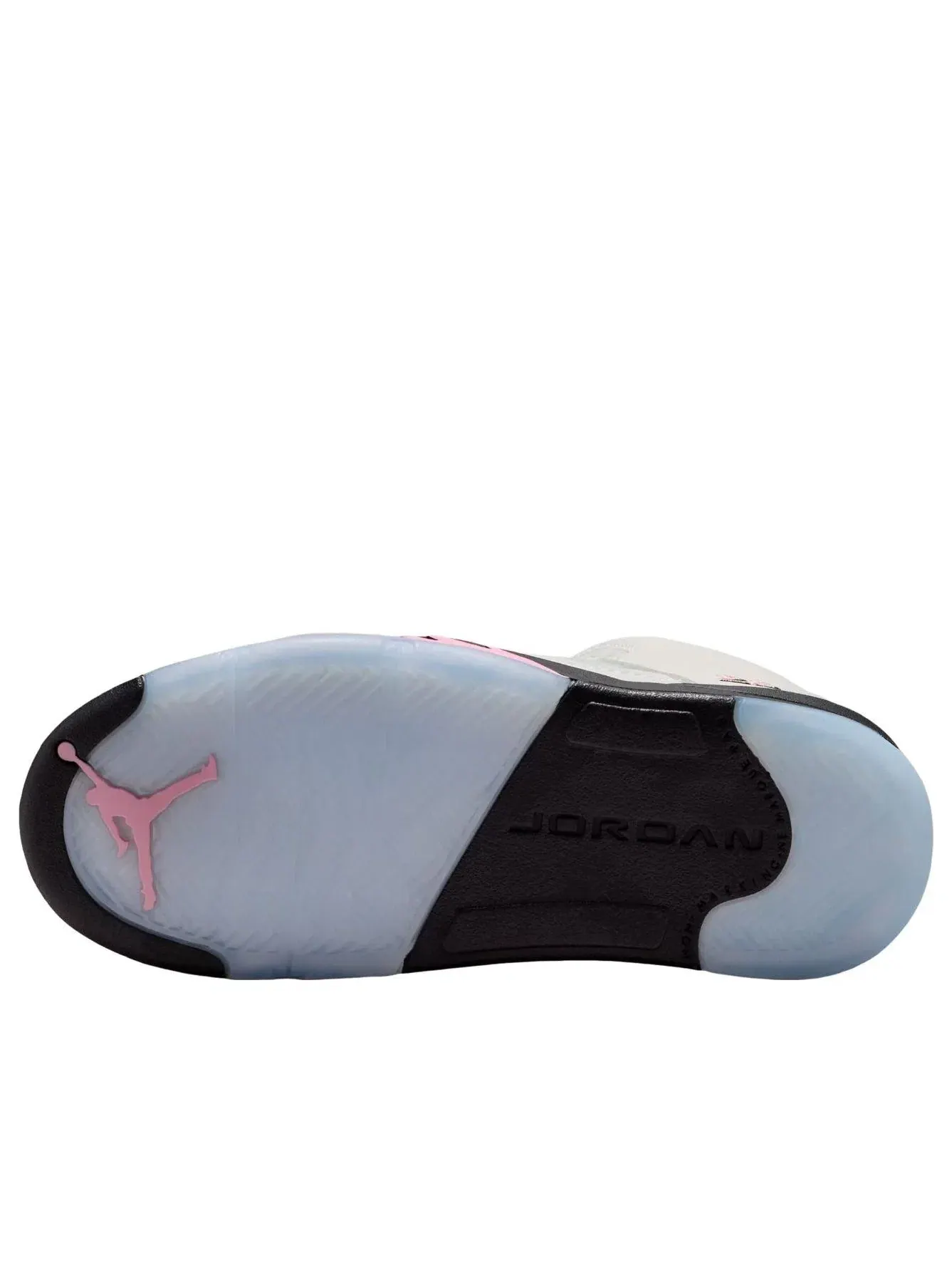 Детские кроссовки с кожаным верхом Air Jordan 5 Retro Medium Soft Pink — изображение 5 из 6, белый