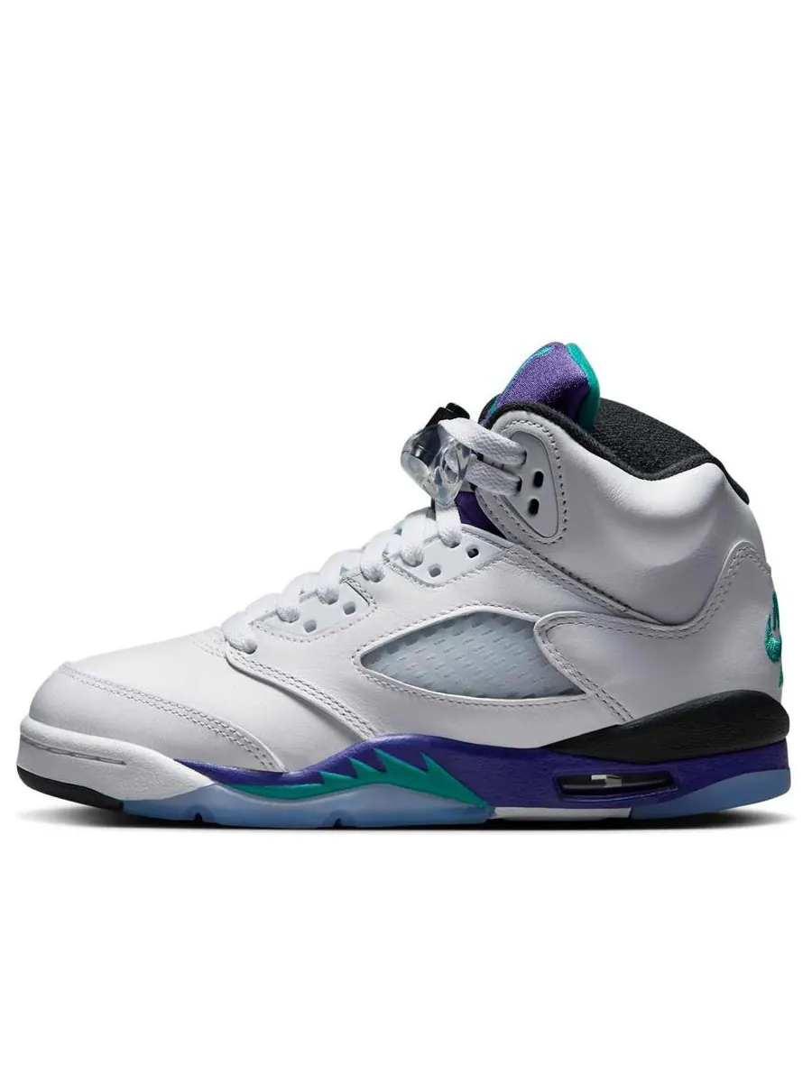 Кроссовки (GS) Air Jordan 5 Retro 'Grape' 2025 — изображение 1 из 6, белый