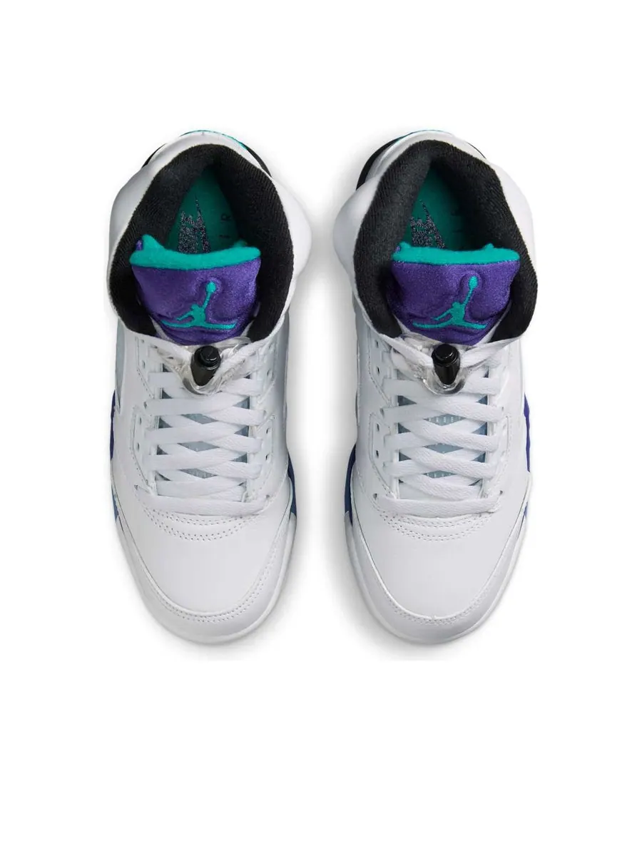 Кроссовки (GS) Air Jordan 5 Retro 'Grape' 2025 — изображение 4 из 6, белый